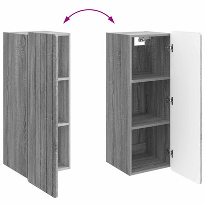 Wall-Mounted Cabinet Grey Sonoma 33 x 34.5 x 94 cm