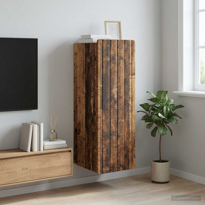 Wall-Mounted Cabinet Old Wood 33 x 34.5 x 94 cm Engineered Wood