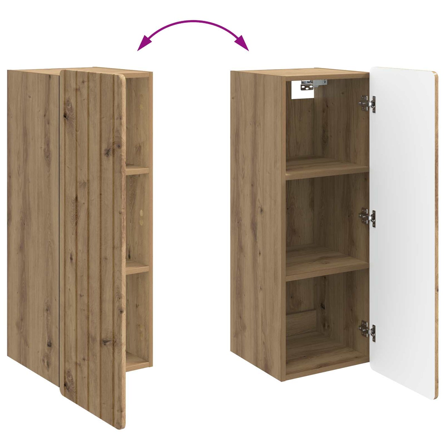 Wall-Mounted Cabinet Artisan Oak 33 x 34.5 x 94 cm