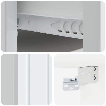 Wall-Mounted Bedside Cabinet White 33 x 34.5 x 24 cm