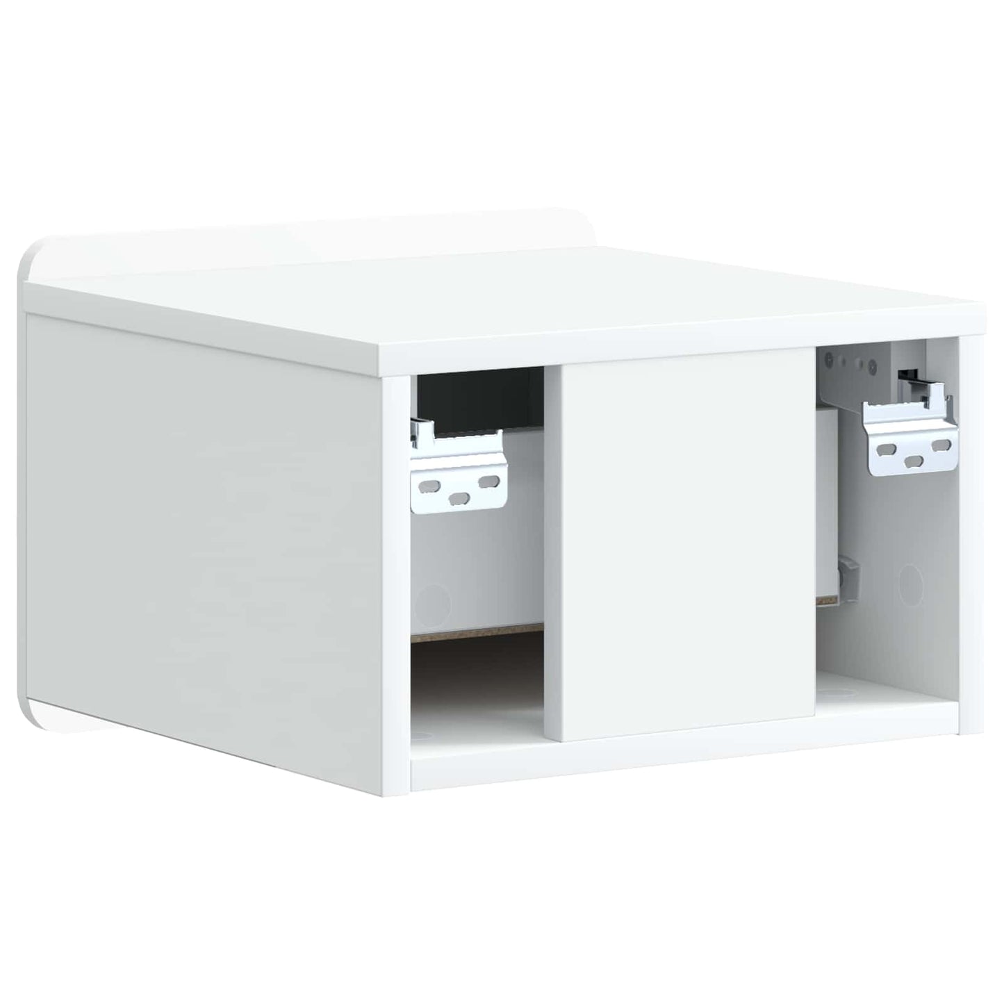 Wall-Mounted Bedside Cabinet White 33 x 34.5 x 24 cm