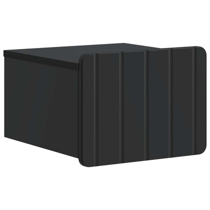 Wall-Mounted Bedside Cabinet Black 33 x 34.5 x 24 cm