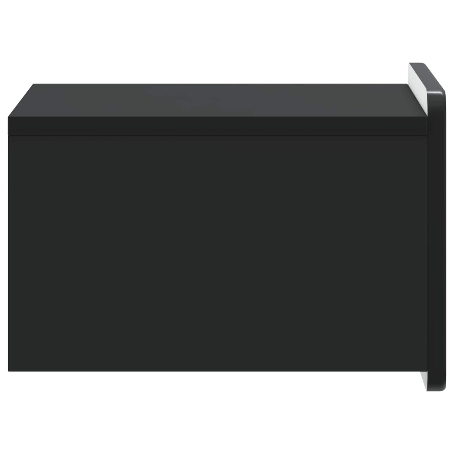 Wall-Mounted Bedside Cabinet 2 pcs Black 33 x 34.5 x 24 cm