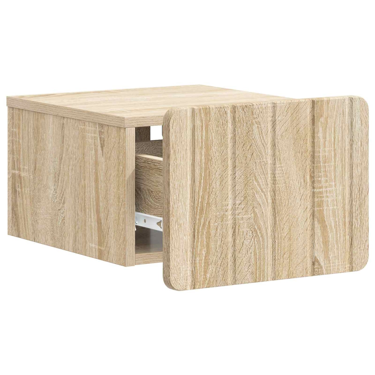 Wall-Mounted Bedside Cabinet Sonoma Oak 33 x 34.5 x 24 cm