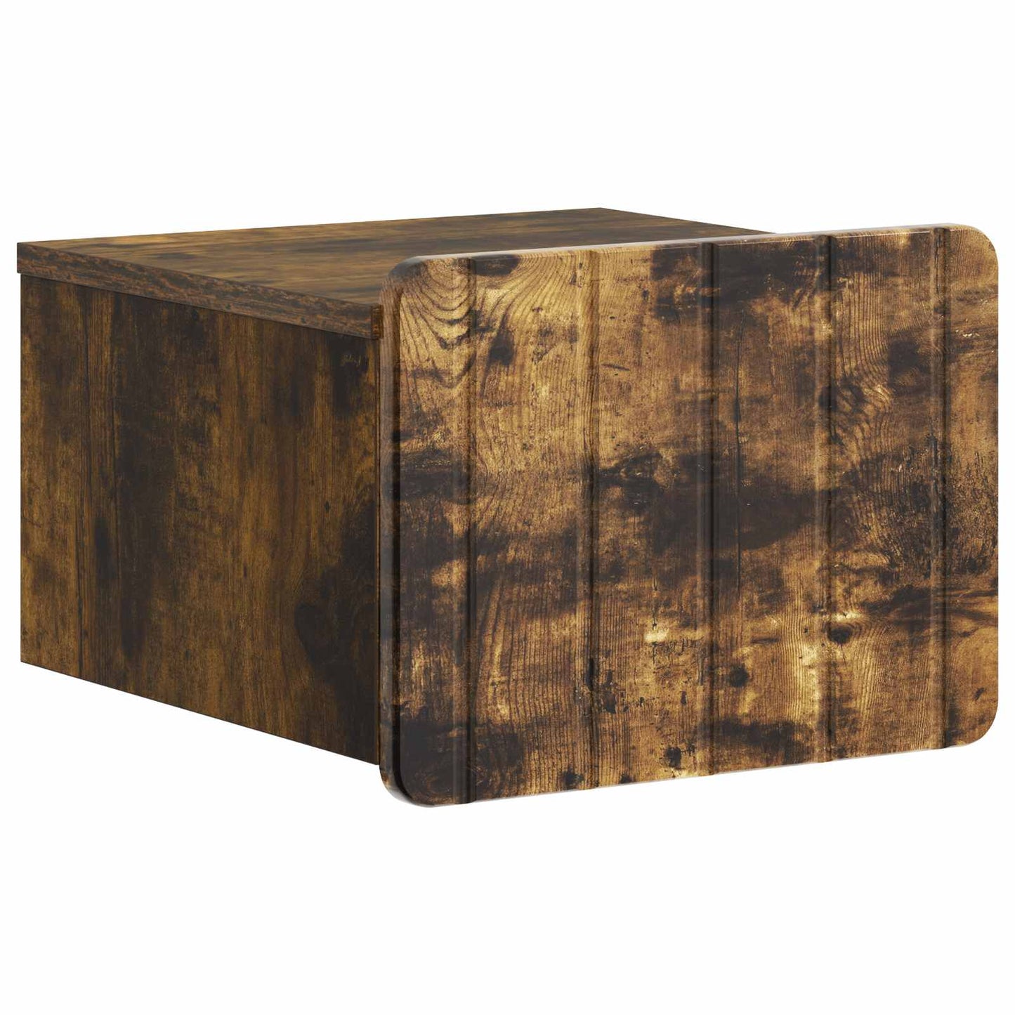 Wall-Mounted Bedside Cabinet 2 pcs Smoked Oak 33 x 34.5 x 24 cm