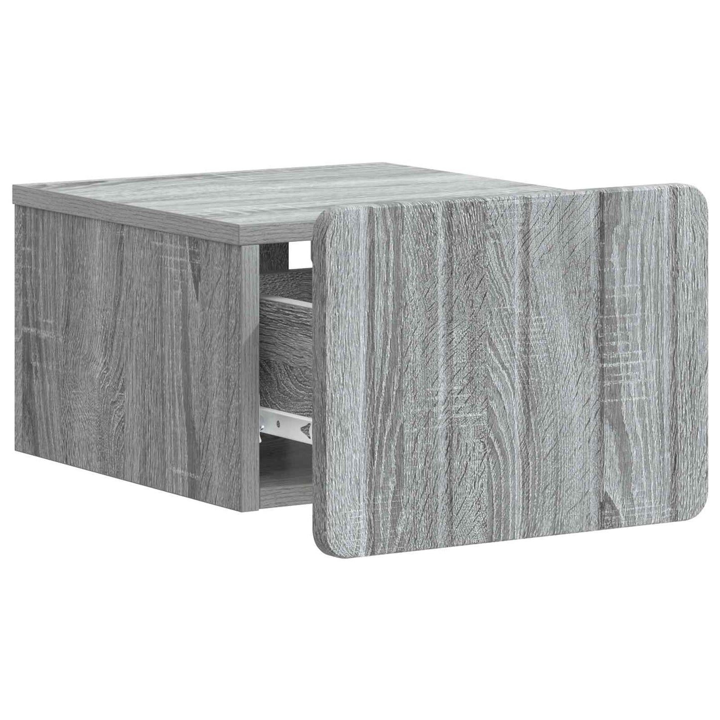 Wall-Mounted Bedside Cabinet Grey Sonoma 33 x 34.5 x 24 cm