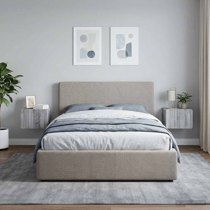 Wall-Mounted Bedside Cabinet 2 pcs Grey Sonoma