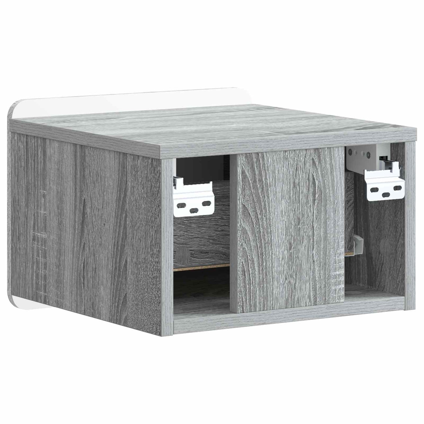 Wall-Mounted Bedside Cabinet 2 pcs Grey Sonoma Engineered Wood