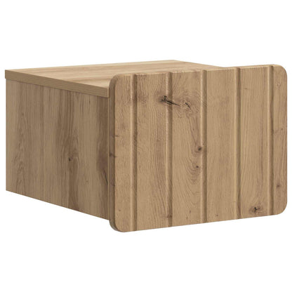Wall-Mounted Bedside Cabinet 2 pcs Artisan Oak