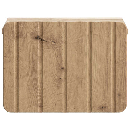 Wall-Mounted Bedside Cabinet 2 pcs Artisan Oak Engineered Wood