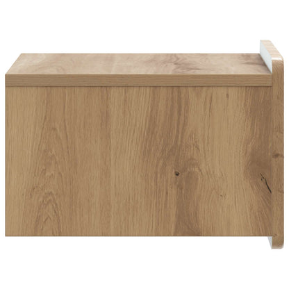 Wall-Mounted Bedside Cabinet 2 pcs Artisan Oak Engineered Wood
