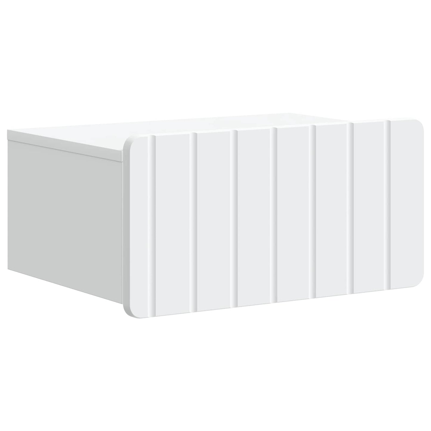 Wall-Mounted Bedside Cabinet White 49 x 34.5 x 24 cm