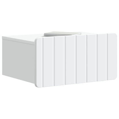 Wall-Mounted Bedside Cabinet White 49 x 34.5 x 24 cm