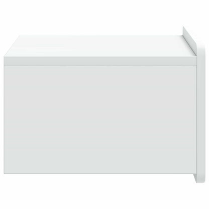 Wall-Mounted Bedside Cabinet White 49 x 34.5 x 24 cm