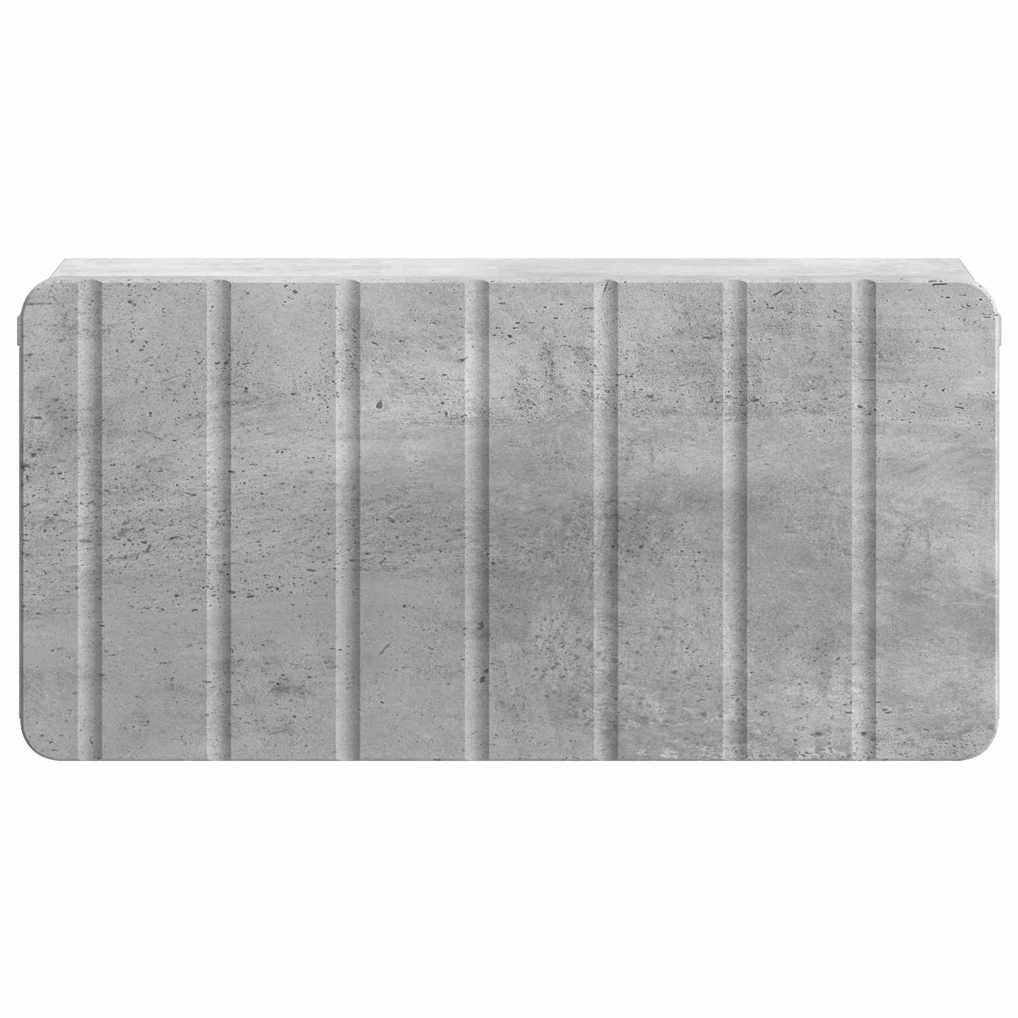 Wall-Mounted Bedside Cabinet with Drawer 2 pcs Concrete Grey