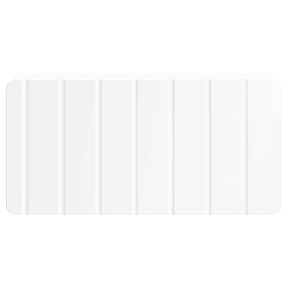 Wall-Mounted Bedside Cabinet with Drawer 2 pcs High Gloss White
