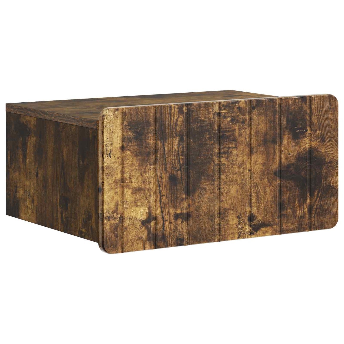 Wall-Mounted Bedside Cabinet Smoked Oak 49 x 34.5 x 24 cm