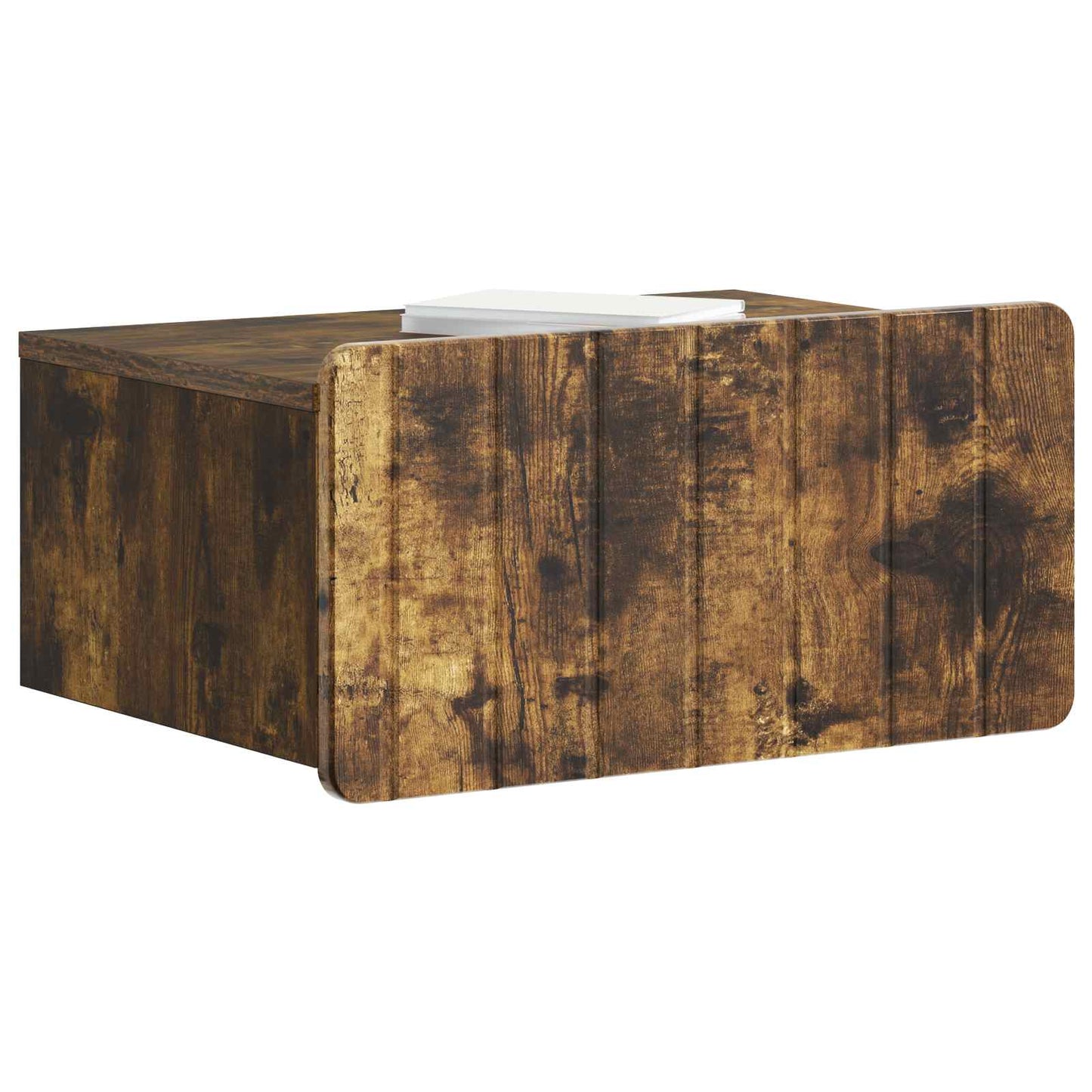 Wall-Mounted Bedside Cabinet 2 pcs Smoked Oak 49 x 34.5 x 24 cm