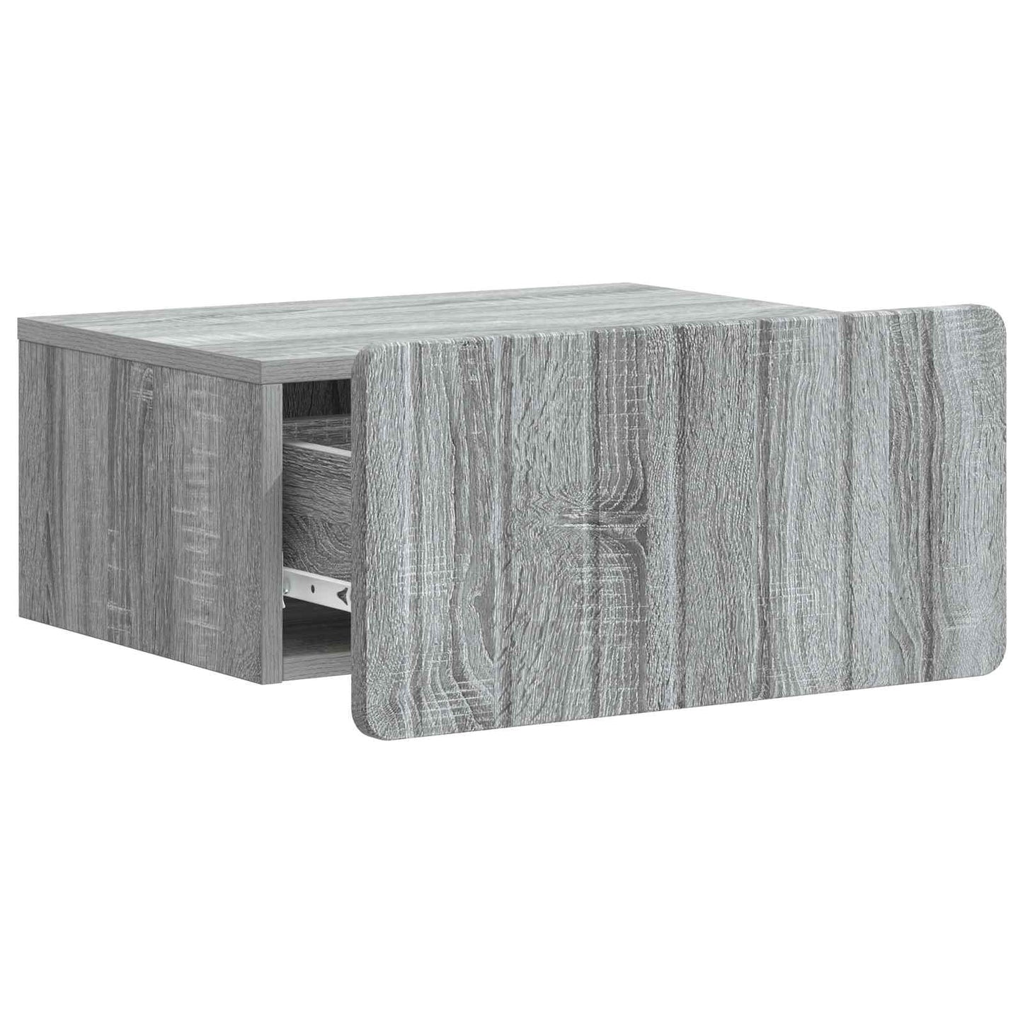 Wall-Mounted Bedside Cabinet Grey Sonoma 49 x 34.5 x 24 cm
