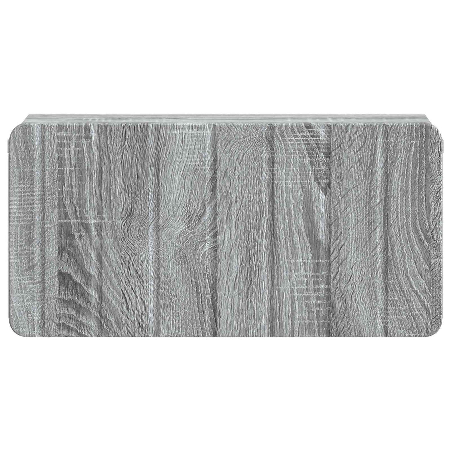 Wall-Mounted Bedside Cabinet Grey Sonoma 49 x 34.5 x 24 cm