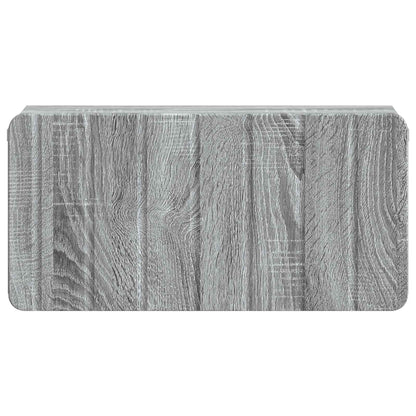 Wall-Mounted Bedside Cabinet Grey Sonoma 49 x 34.5 x 24 cm