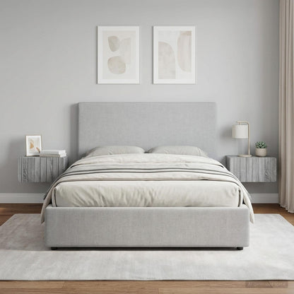 Wall-Mounted Bedside Cabinet 2 pcs Grey Sonoma Engineered Wood
