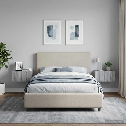Wall-Mounted Bedside Cabinet 2 pcs Grey Sonoma