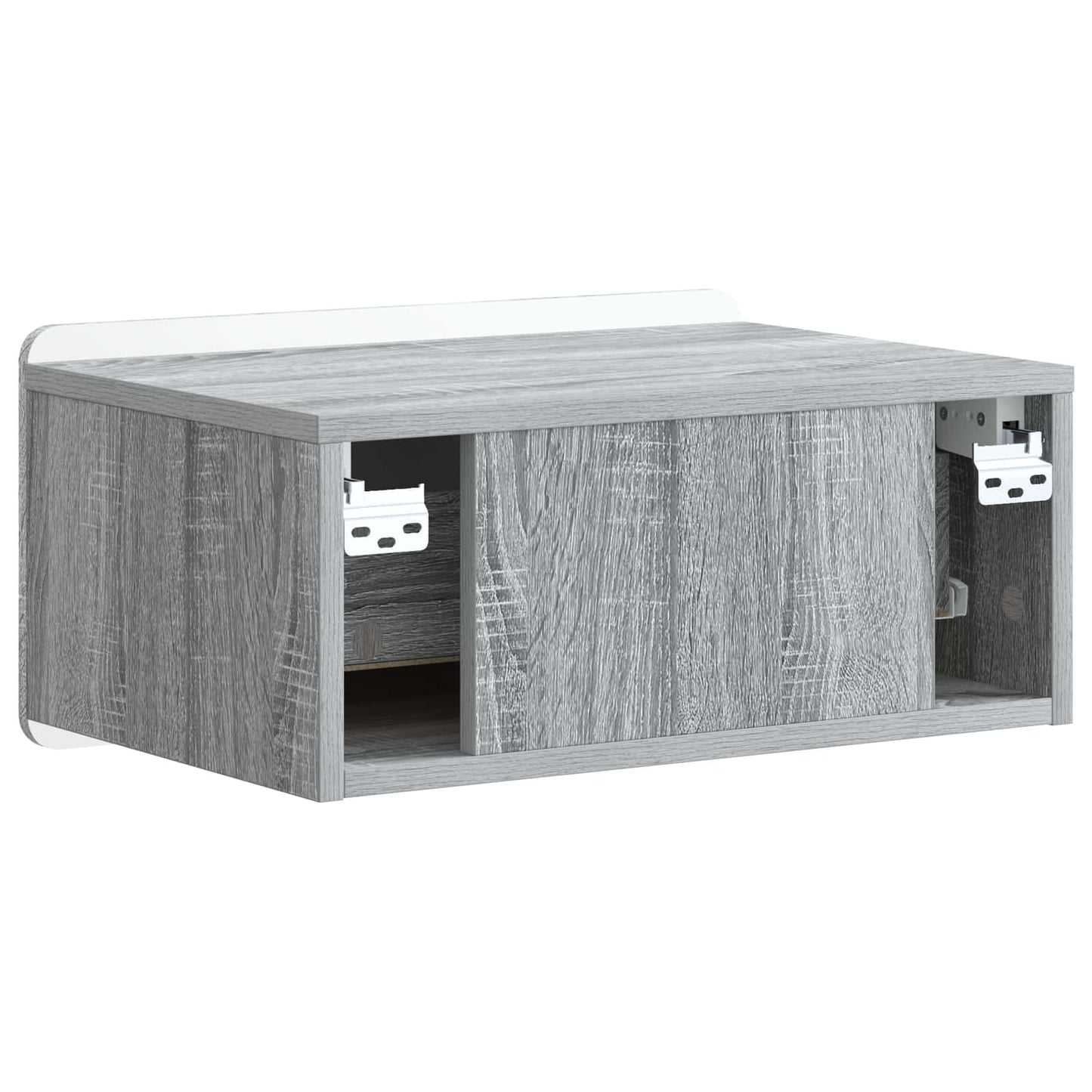 Wall-Mounted Bedside Cabinet 2 pcs Grey Sonoma Engineered Wood