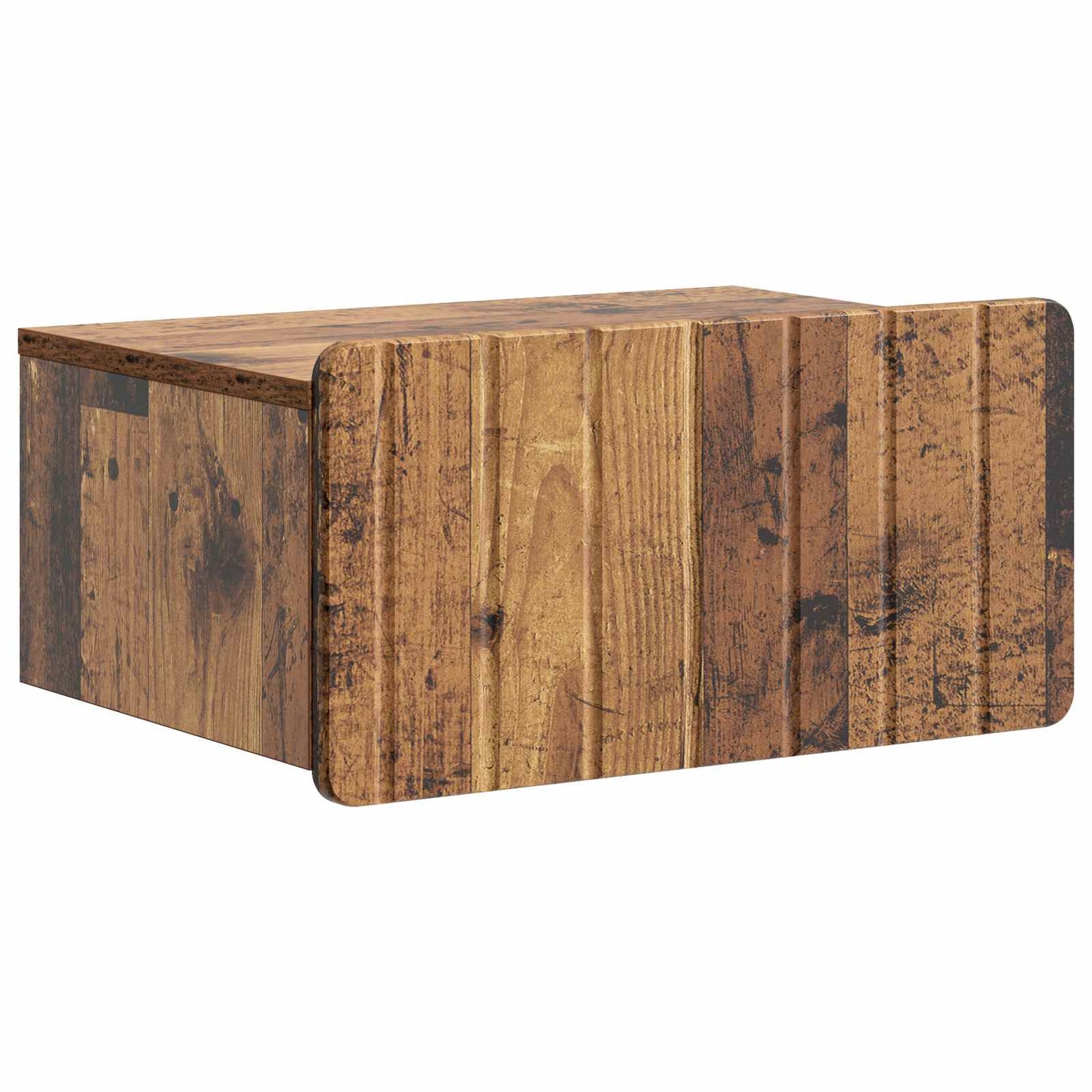 Wall-Mounted Bedside Cabinet Old Wood 49 x 34.5 x 24 cm