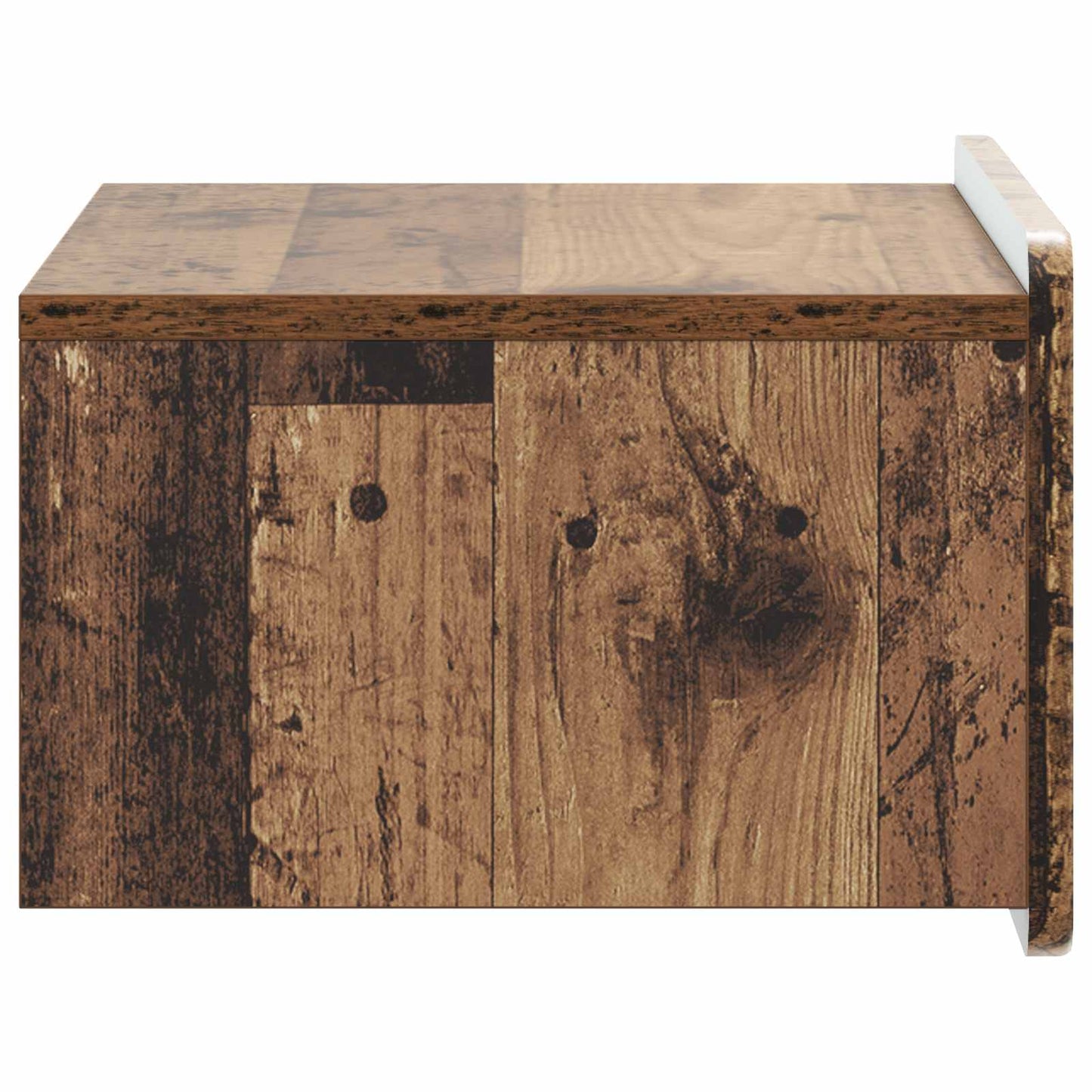 Wall-Mounted Bedside Cabinet Old Wood 49 x 34.5 x 24 cm