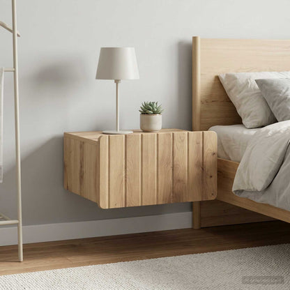 Wall-Mounted Bedside Cabinet 2 pcs Artisan Oak Engineered Wood