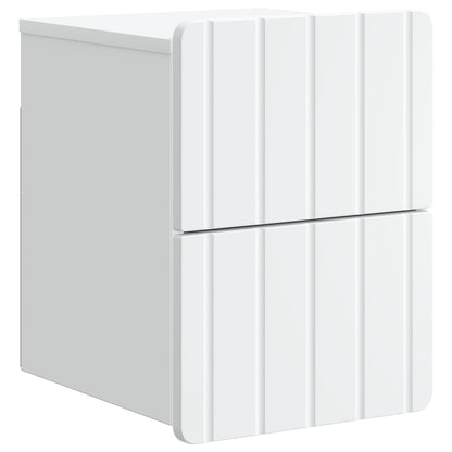Wall-Mounted Bedside Cabinet White 33 x 34.5 x 43 cm