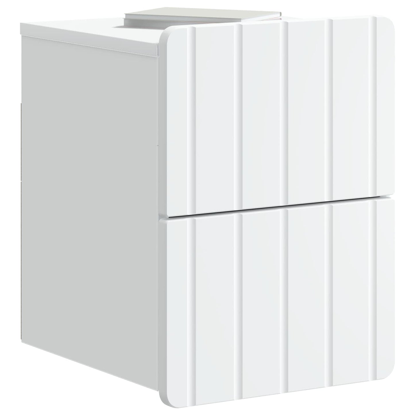Wall-Mounted Bedside Cabinet White 33 x 34.5 x 43 cm