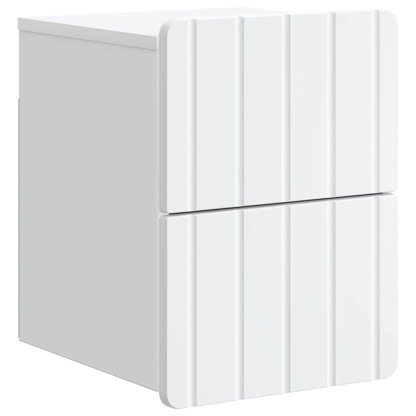 Wall-Mounted Bedside Cabinet 2 pcs White 33 x 34.5 x 43 cm