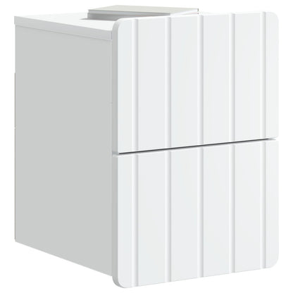 Wall-Mounted Bedside Cabinet 2 pcs White 33 x 34.5 x 43 cm