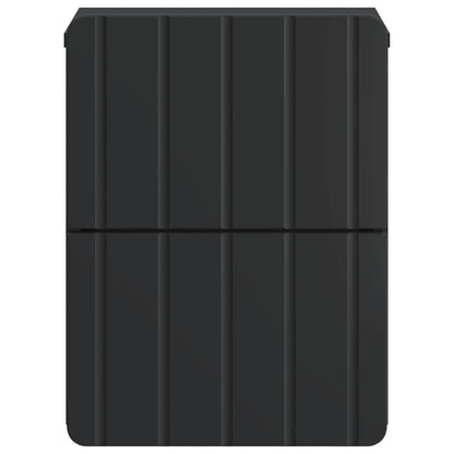 Wall-Mounted Bedside Cabinet Black 33 x 34.5 x 43 cm