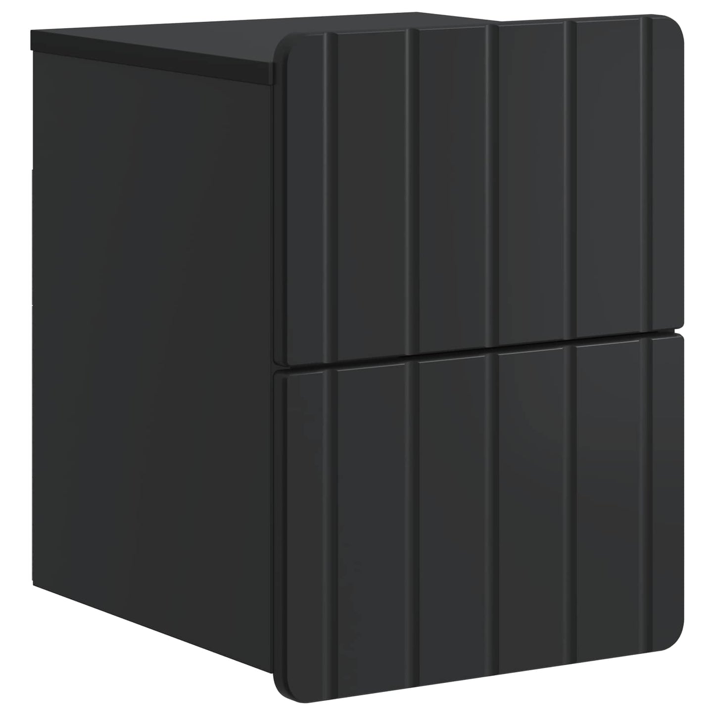 Wall-Mounted Bedside Cabinet 2 pcs Black 33 x 34.5 x 43 cm