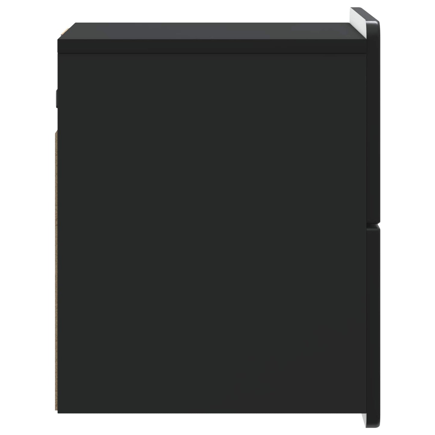 Wall-Mounted Bedside Cabinet 2 pcs Black 33 x 34.5 x 43 cm