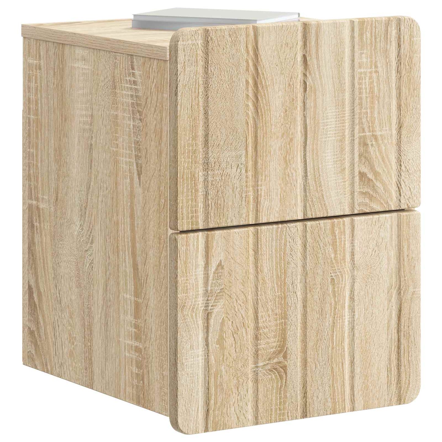 Wall-Mounted Bedside Cabinet Sonoma Oak 33 x 34.5 x 43 cm