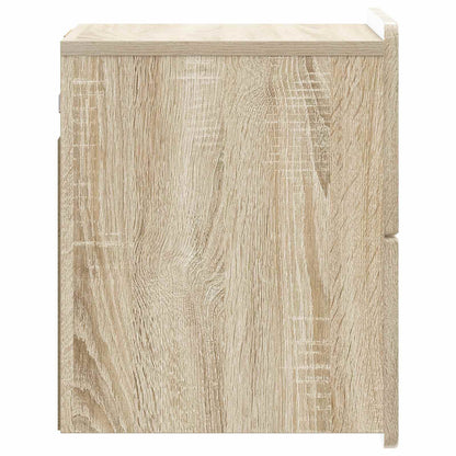 Wall-Mounted Bedside Cabinet Sonoma Oak 33 x 34.5 x 43 cm