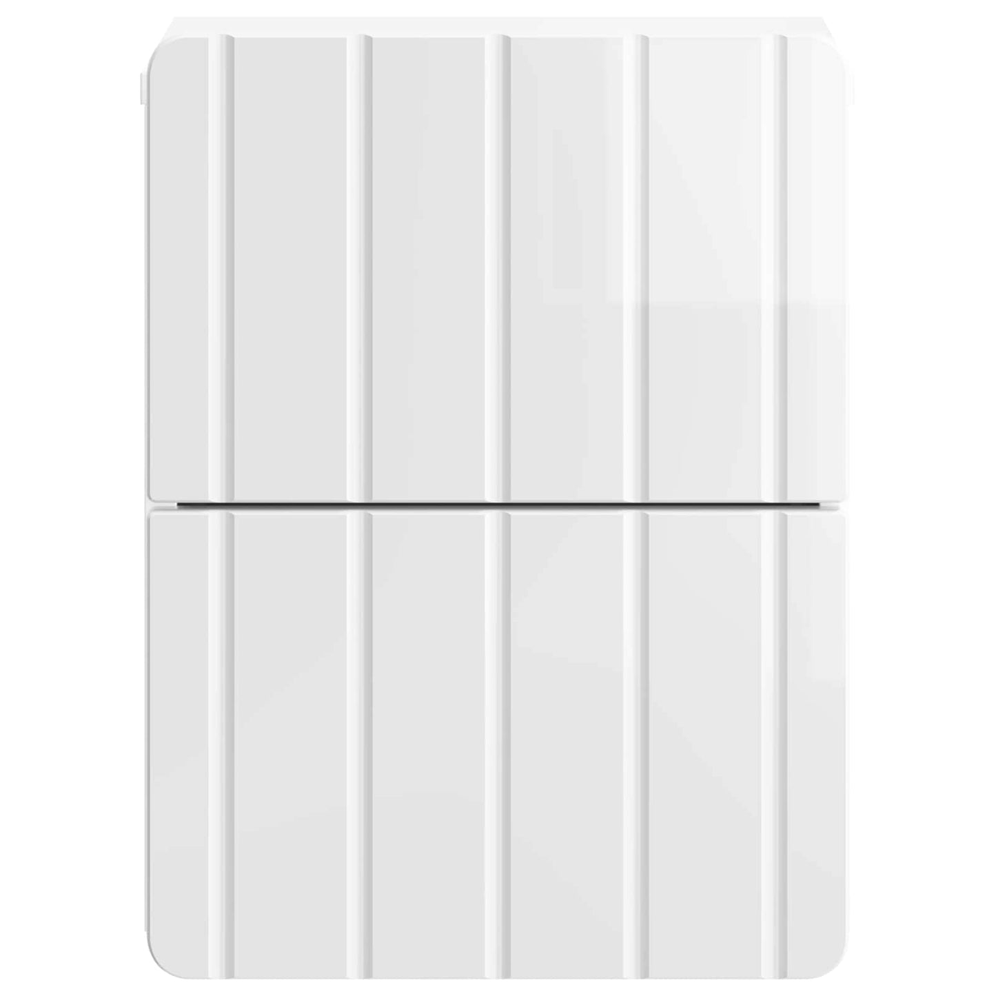 Wall-Mounted Bedside Cabinet High Gloss White 33 x 34.5 x 43 cm