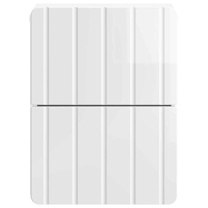 Wall-Mounted Bedside Cabinet High Gloss White 33 x 34.5 x 43 cm