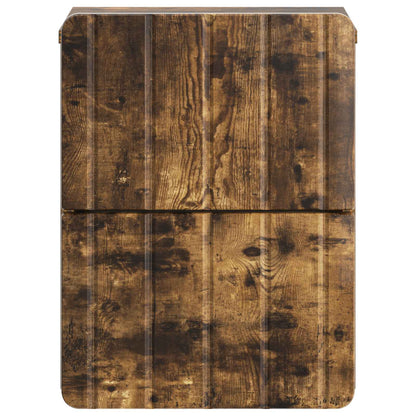Wall-Mounted Bedside Cabinet 2 pcs Smoked Oak 33 x 34.5 x 43 cm