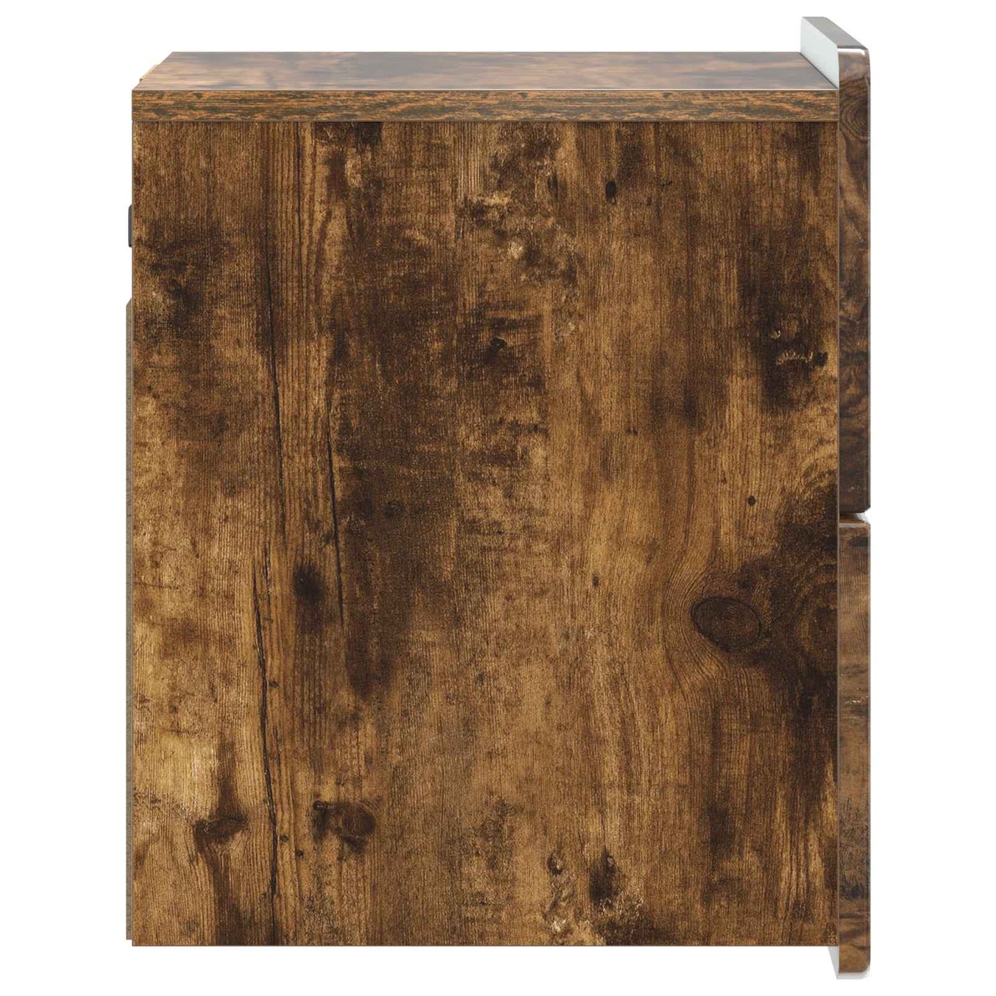 Wall-Mounted Bedside Cabinet 2 pcs Smoked Oak 33 x 34.5 x 43 cm