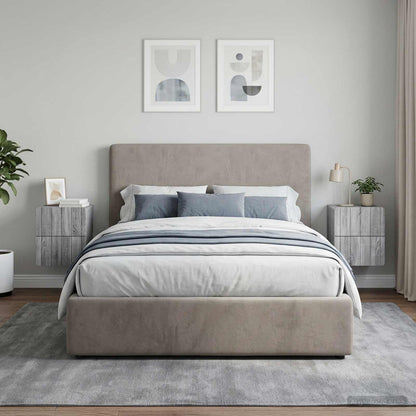 Wall-Mounted Bedside Cabinet 2 pcs Grey Sonoma