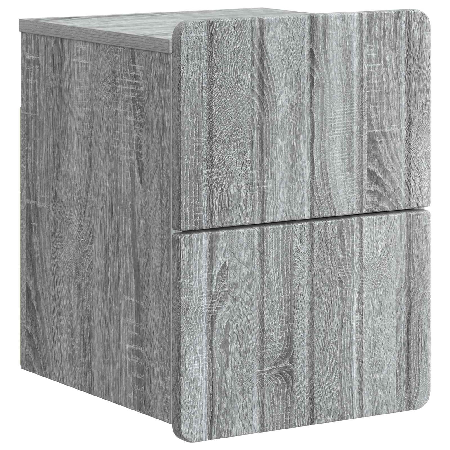 Wall-Mounted Bedside Cabinet 2 pcs Grey Sonoma Engineered Wood