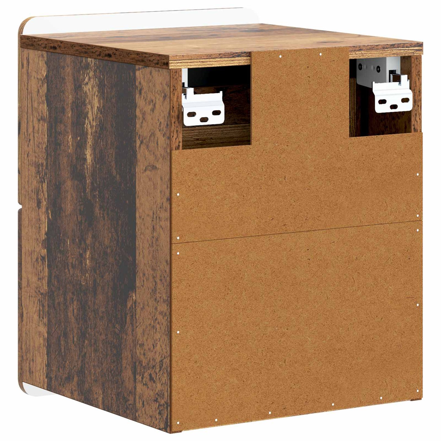 Wall-Mounted Bedside Cabinet 2 pcs Old Wood 33 x 34.5 x 43 cm