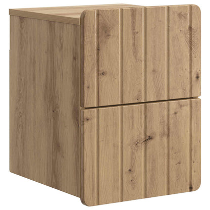 Wall-Mounted Bedside Cabinet Artisan Oak 33 x 34.5 x 43 cm