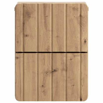 Wall-Mounted Bedside Cabinet Artisan Oak 33 x 34.5 x 43 cm