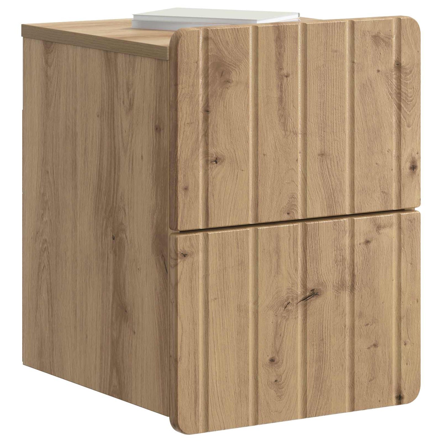 Wall-Mounted Bedside Cabinet Artisan Oak 33 x 34.5 x 43 cm